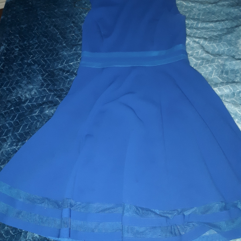 Blue Calvin Klein dress